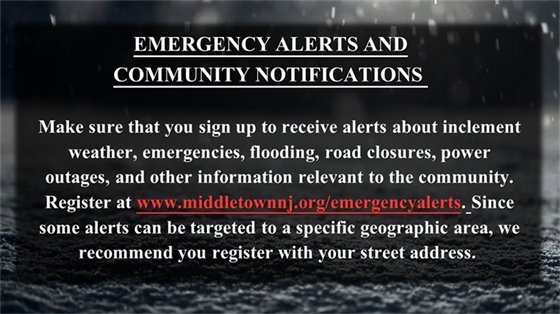 Emergency Alerts and Notifications 