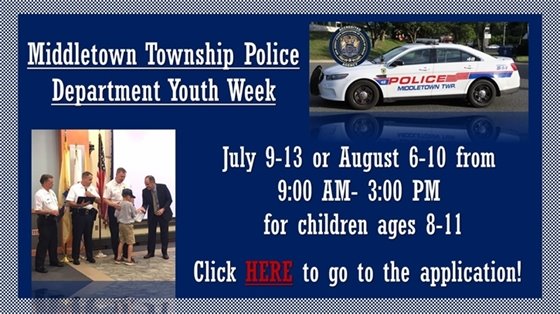 Middletown Township Police Youth Week 