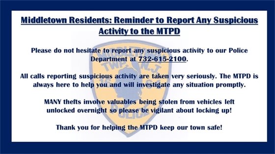 Report Suspicious Activity 