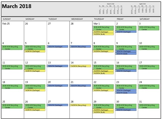 March Calendar 
