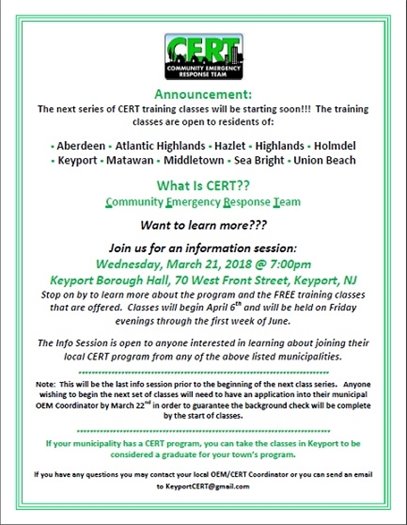 CERT Flyer
