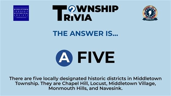 The answer is A) Five.