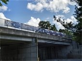 USS NJ Overpass Banner on Rt. 36
