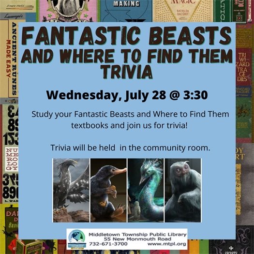 MTPL Fantastic Beasts Trivia 7/28 at 3:30 PM