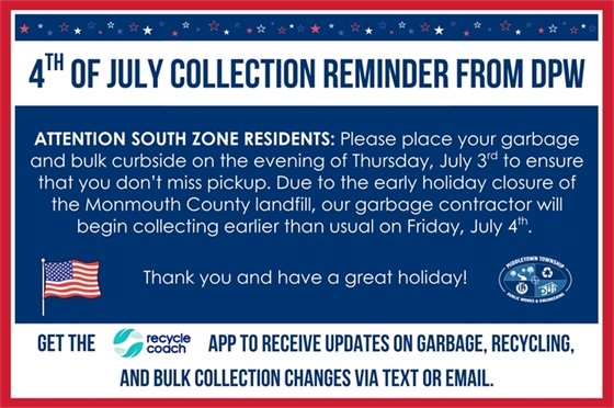 South Zone Collection Reminder