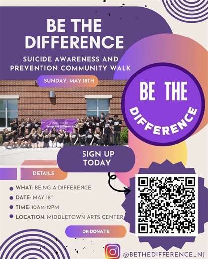 Be the Difference Suicide Prevention Community Walk