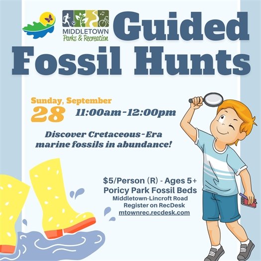 Middletown Parks & Recreation Guided Fossil Hunt