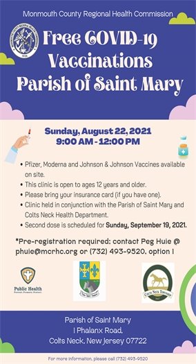 Upcoming Free COVID-19 Vaccine Clinic