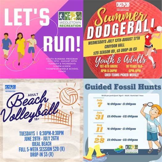 Recreation Summer Youth & Adult Programs