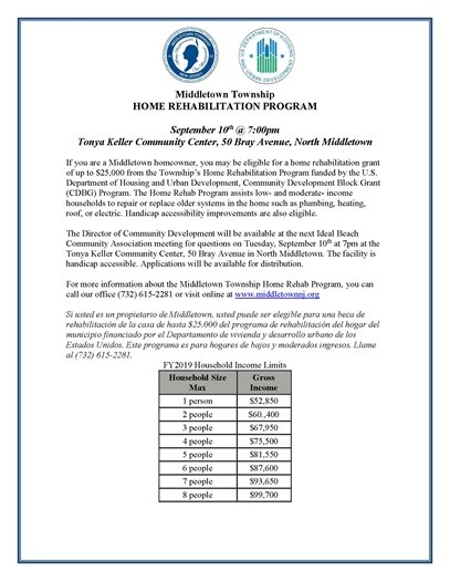 Home Rehabilitation Program Outreach