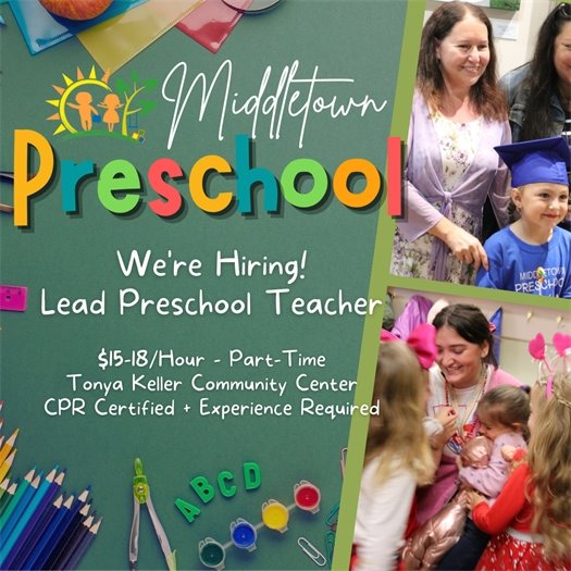 Middletown Preschool is Hiring