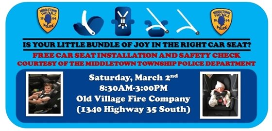 MTPD Car Seat Safety Event 3/2