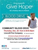 12/26 Blood Drive