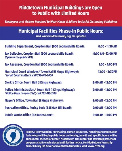 Middletown Township Limited Hours