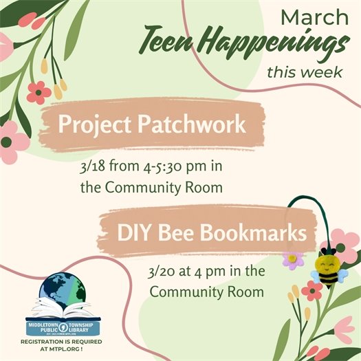 MTPL Teen Happenings