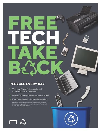 Staples Free Tech Take Back