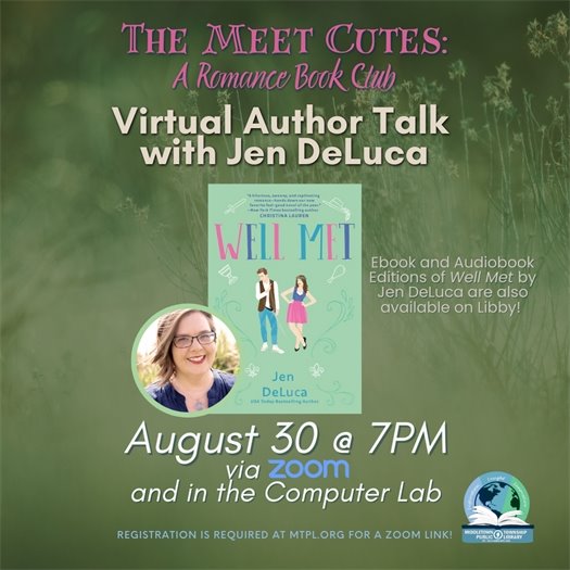 MTPL Meet Cutes Book Club Virtual Author Talk with Jen DeLuca