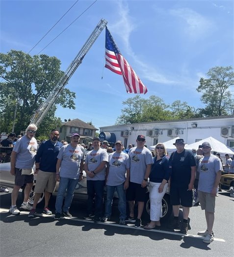 Group photo at car show with Committeewoman Kimberly Kratz and Committeeman Ryan Clarke