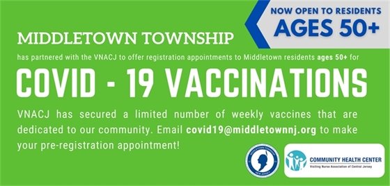 Middletown/VNACNJ Partner to Offer COVID-19 Vaccines to Seniors