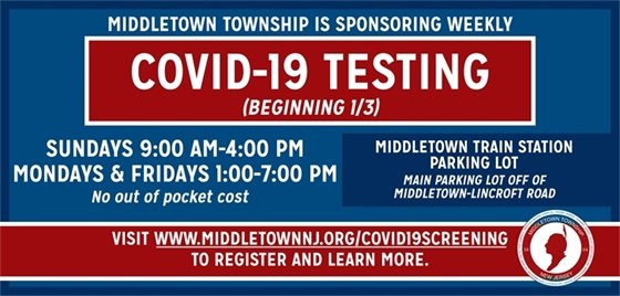 Middletown COVID Testing Events 