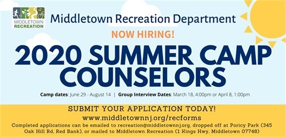 2020 Summer Camp Counselors