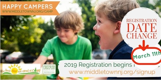 Middletown Recreation 2019 Summer Camp Registration 