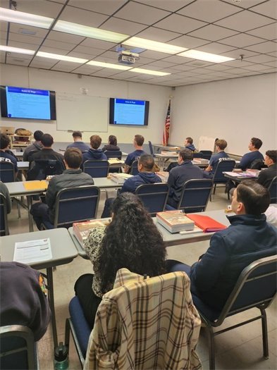 MTFD firefighters in class
