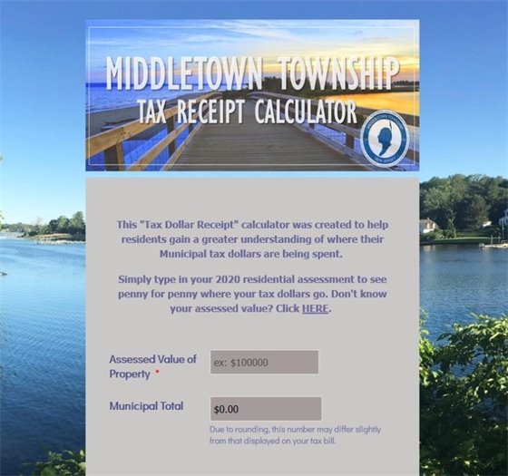 Tax Receipt Calculator 