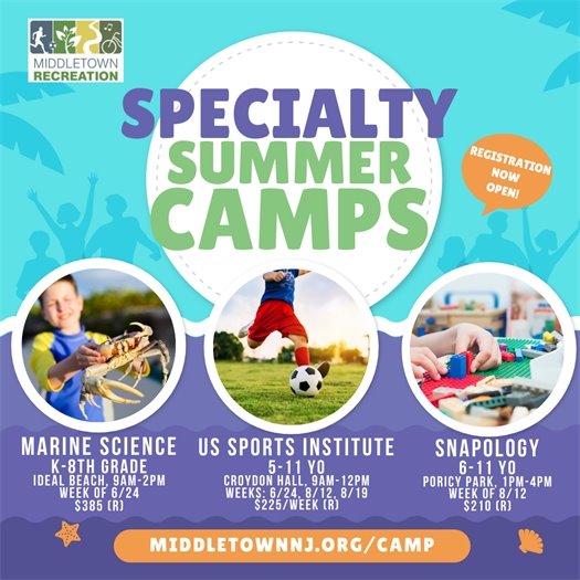 Middletown Recreation Specialty Summer Camps