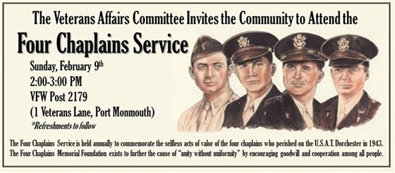 FOUR CHAPLAINS SERVICE 2/9