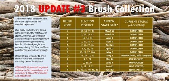 2018 Updated Brush Collection Status