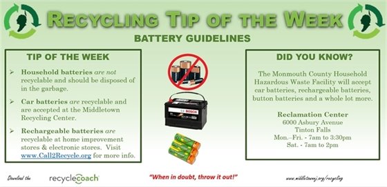 Recycling Tip of the Week: Week 5