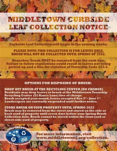 Leaf Collection Reminder 