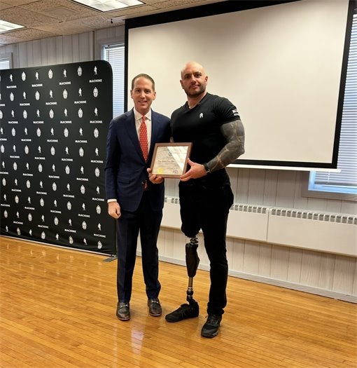 Mayor Tony Perry and Army Special Forces Officer Nick Lavery