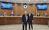 Photo of Mayor Perry and Deputy OEM Coordinator Jim VanNest