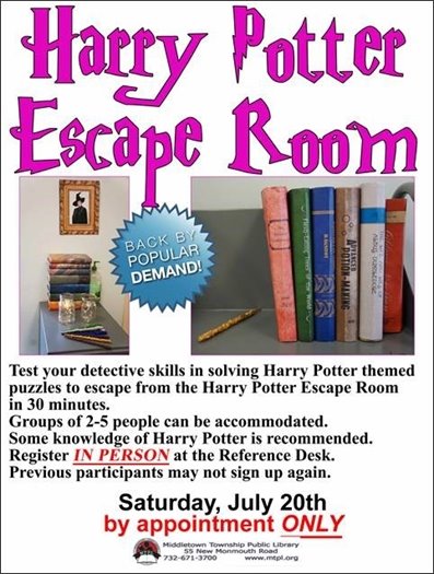 MTPL Presents Harry Potter Escape Room 