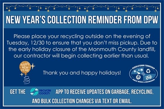 New Year's Collection Reminder