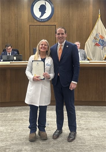 Mayor Tony Perry and RN Bonnie Woodward