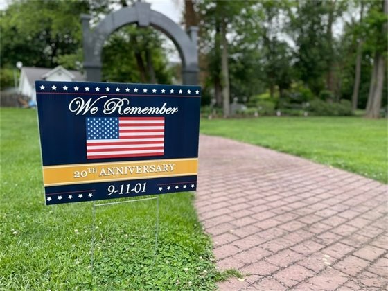 9/11 20th Anniversary Lawn Sign