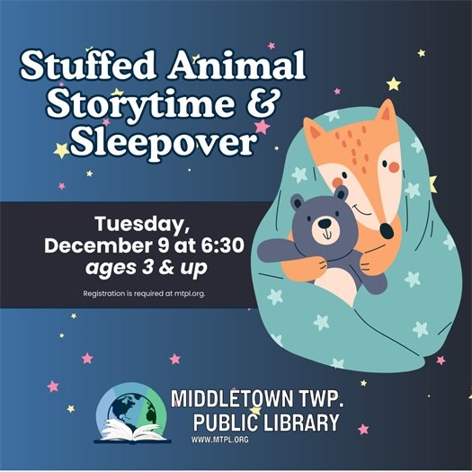 MTPL Stuffed Animal Storytime & Sleepover