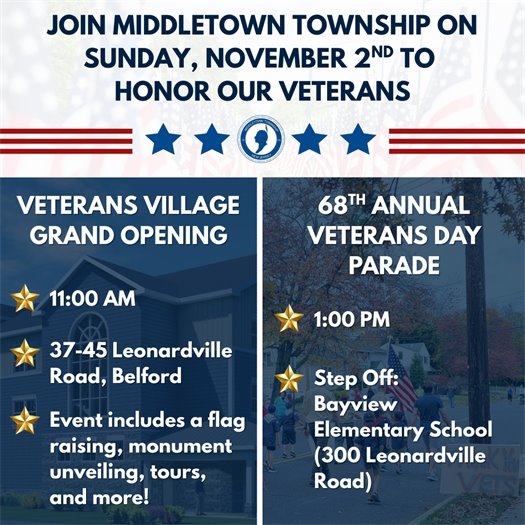 Middletown Veterans Housing Grand Opening and Veterans Day Parade