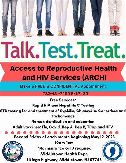 Middletown Health Department and Monmouth County partnering to offer free ARCH Services