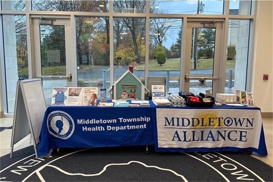 Photo of Great American Smokeout setup