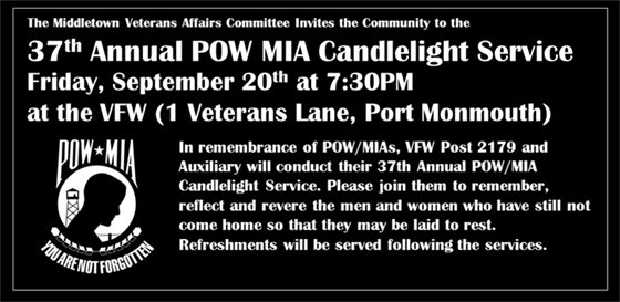 POW-MIA Candlelight Service 