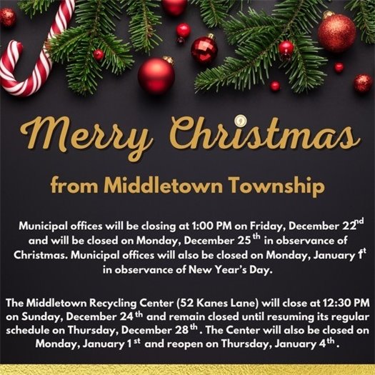 Happy holidays from Middletown Township!