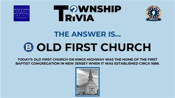 The answer is B) Old First Church.