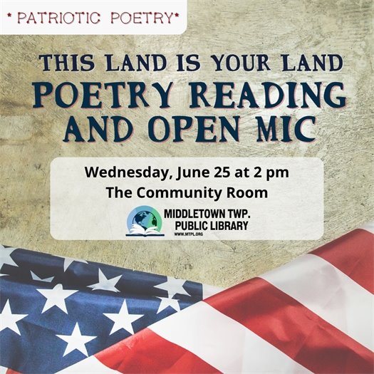 MTPL Poetry Reading & Open Mic