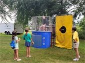 Mayor Tony Perry in dunk tank