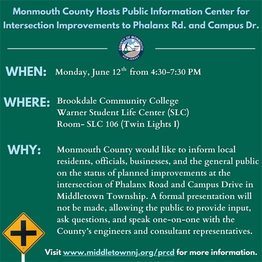 Information about Public Information Center for Intersection Improvements at Phalanx Rd. and Campus Dr.