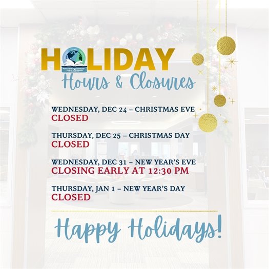 MTPL Holiday Hours & Closures